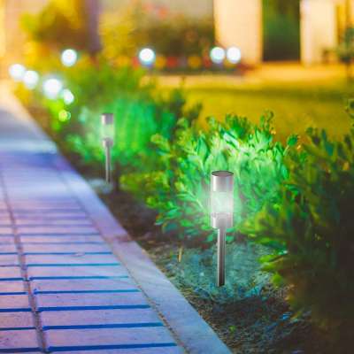 KINGLAND solar garden lamp solar stainless steel light lawn light outdoor light